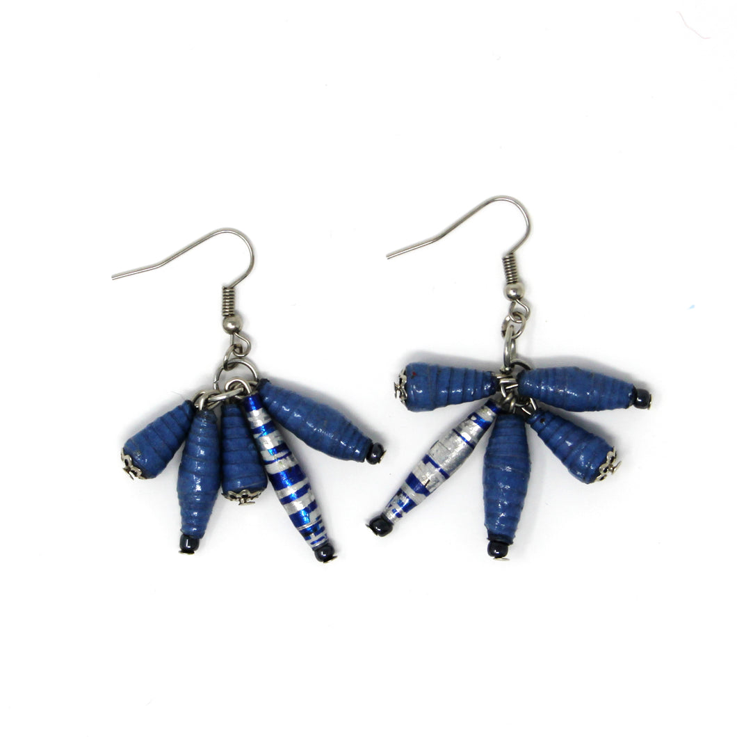 Giva Blue Beaded Earring